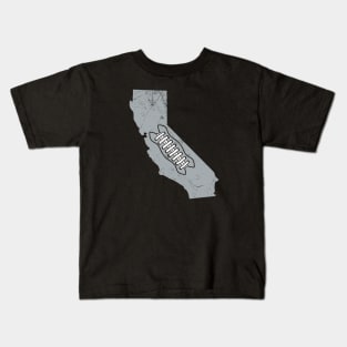 California Football, Retro - Black Kids T-Shirt